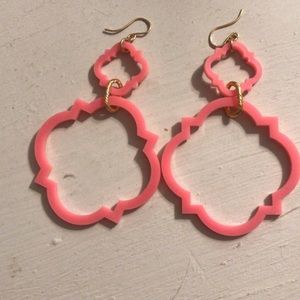 Moon and Lola pink earrings